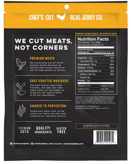Chef's Cut Real Jerky Co - Honey BBQ Chicken Jerky (2.5 oz)