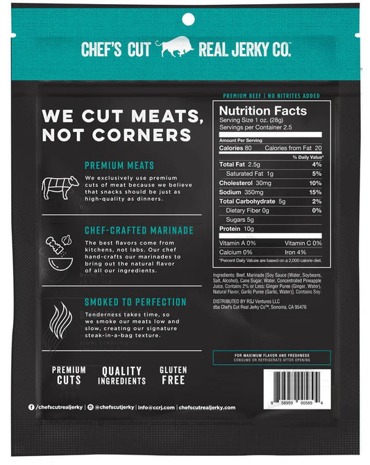 Chef's Cut Real Jerky Co - Teriyaki Beef Jerky (2.5 oz)