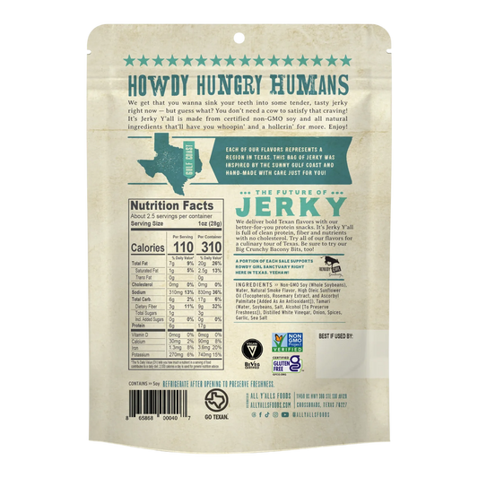 All Yalls Foods - Black Pepper & Sea Salt Vegan Jerky