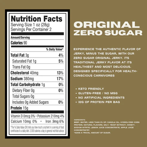 Anthem Snacks - Original Zero Sugar Beef Jerky
