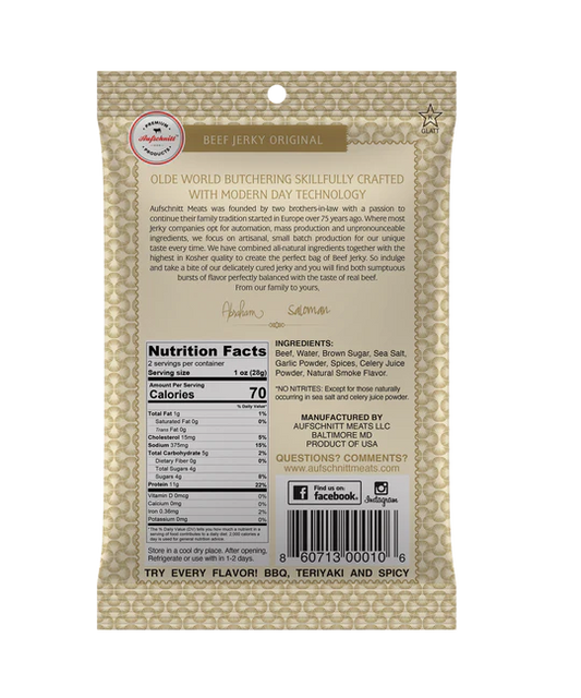 Aufschnitt Meats - Original Beef Jerky