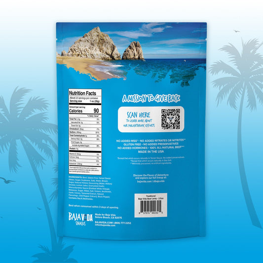 Baja Vida Jerky - Traditional Beef Jerky (2.5 oz)