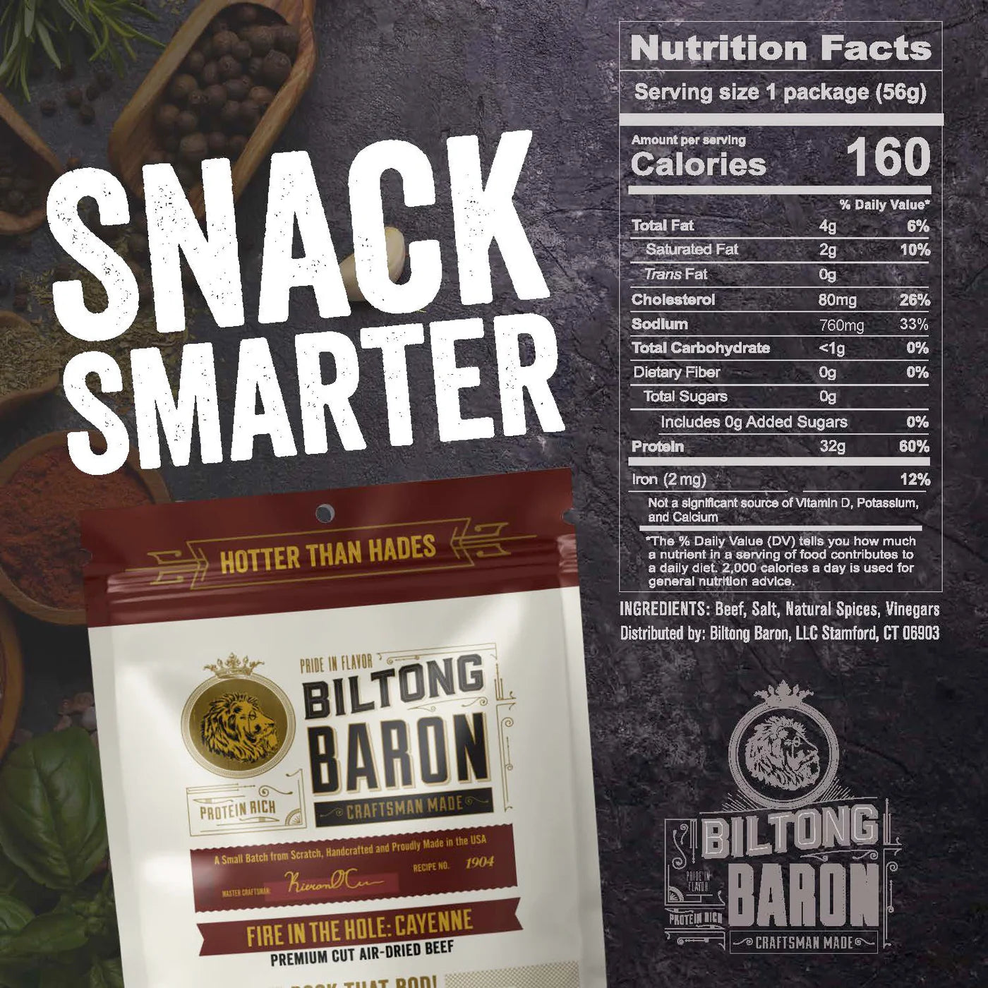 Biltong Baron - Spicy Cayenne Biltong