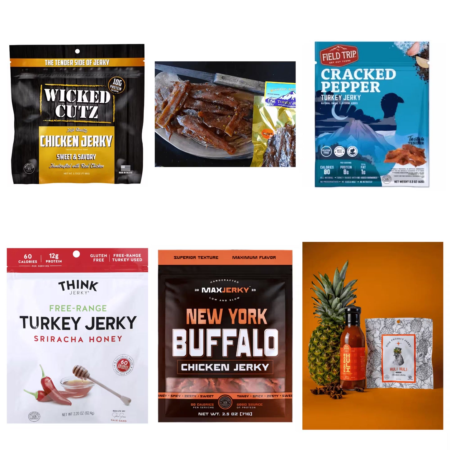 Chicken and Turkey Jerky Variety Pack