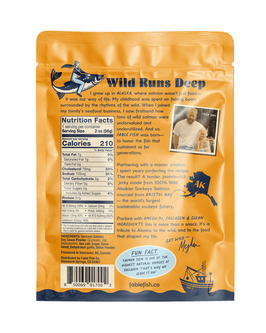 Fable Fish Co - Sea Salt Salmon Jerky