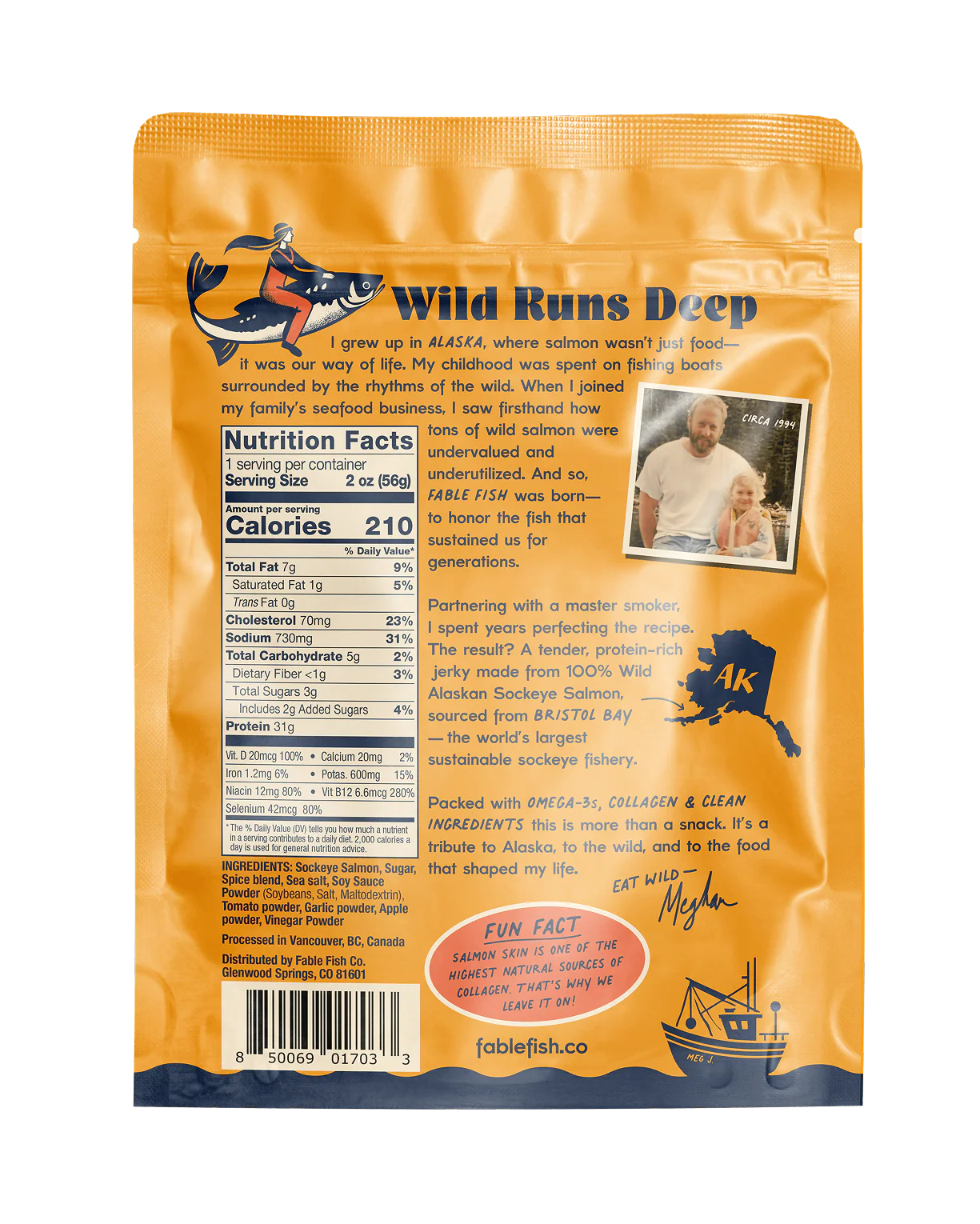 Fable Fish Co - Sweet Chili Salmon Jerky