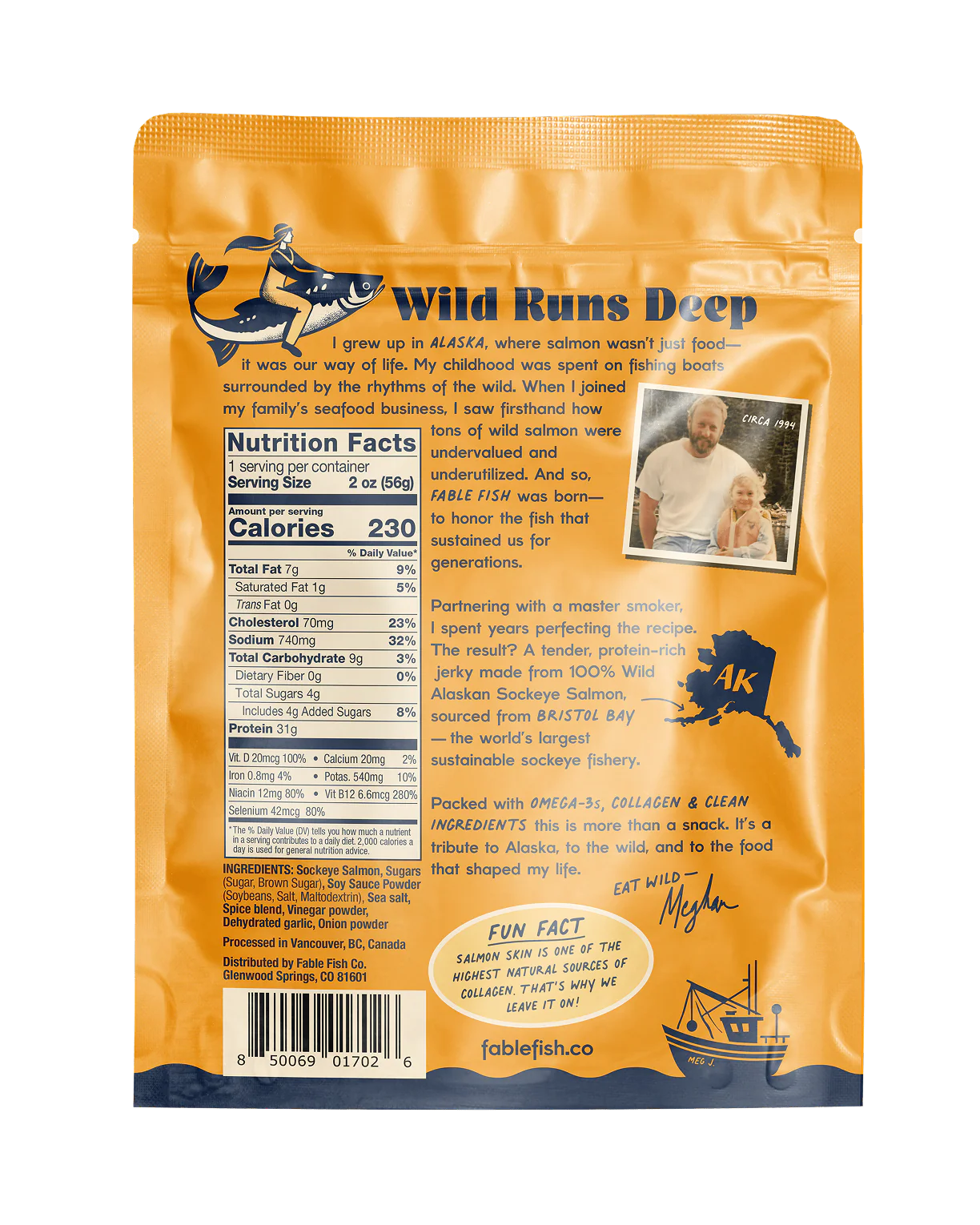 Fable Fish Co - Teriyaki Salmon Jerky