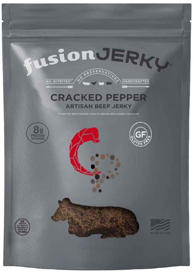 Fusion Jerky - Cracked Pepper Beef Jerky (2.75 oz)