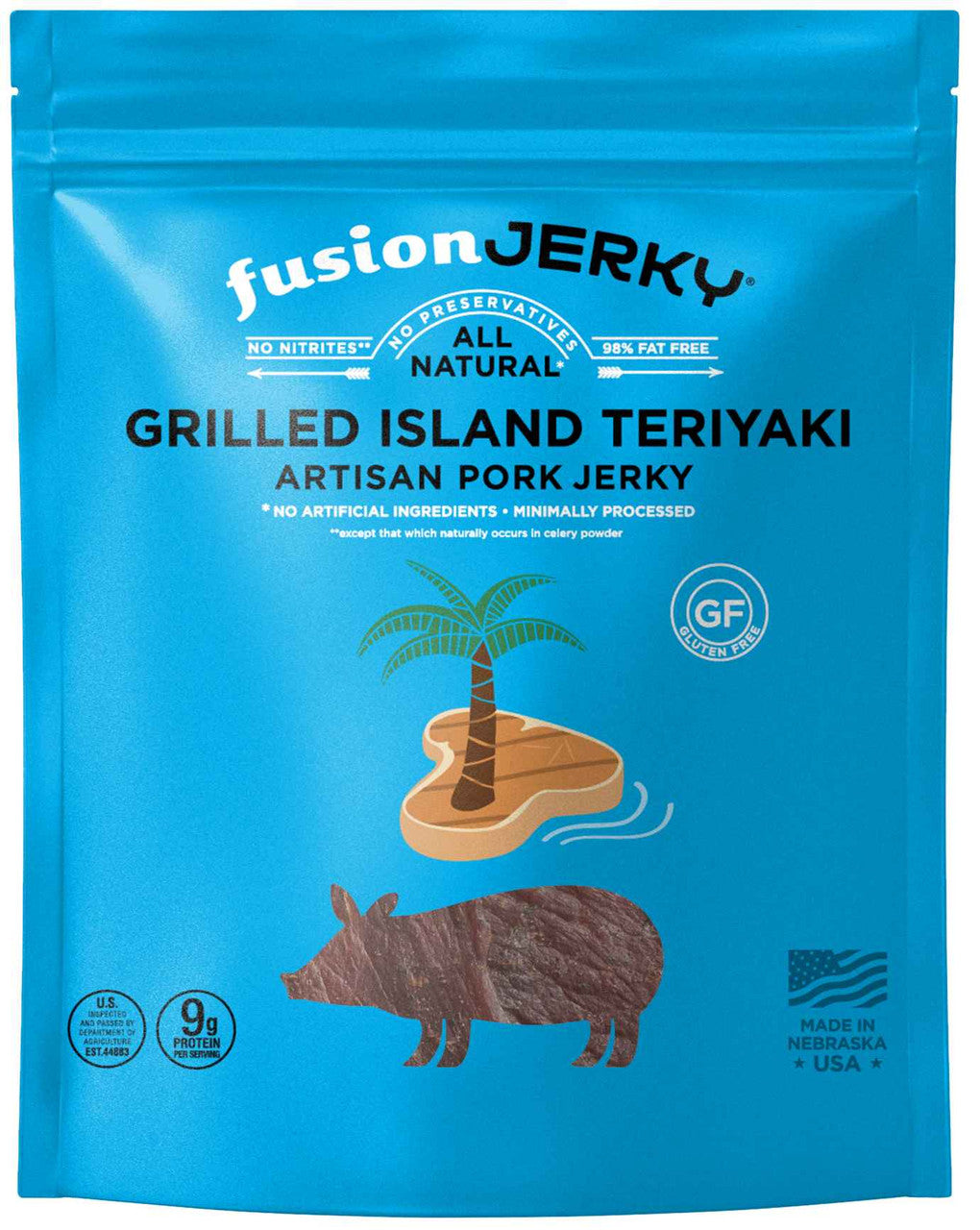 Fusion Jerky - Grilled Island Teriyaki Pork Jerky (2.75 oz)