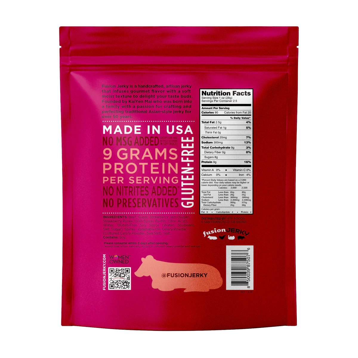 Fusion Jerky - Sweet Beef Jerky