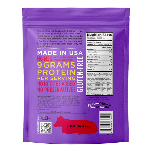 Fusion Jerky - Sweet Heat Beef Jerky