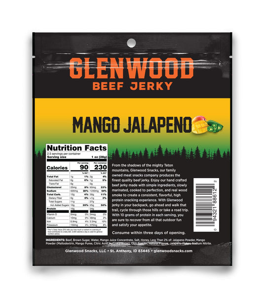 Glenwood Snacks - Mango Jalapeno Beef Jerky