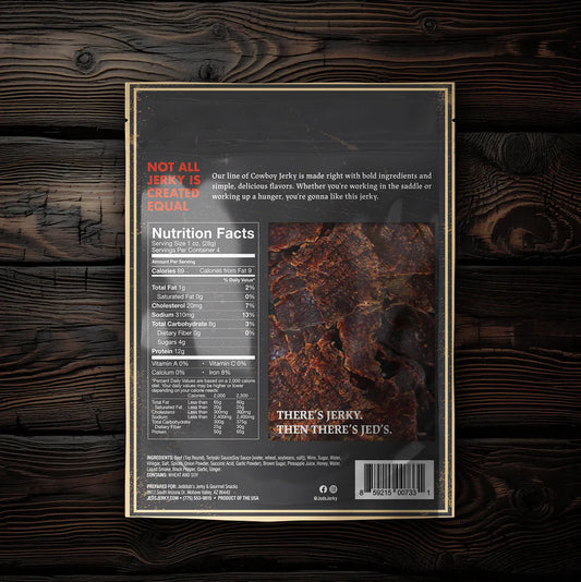 Jeds Jerky - Teriyaki Top Round Cowboy Beef Jerky