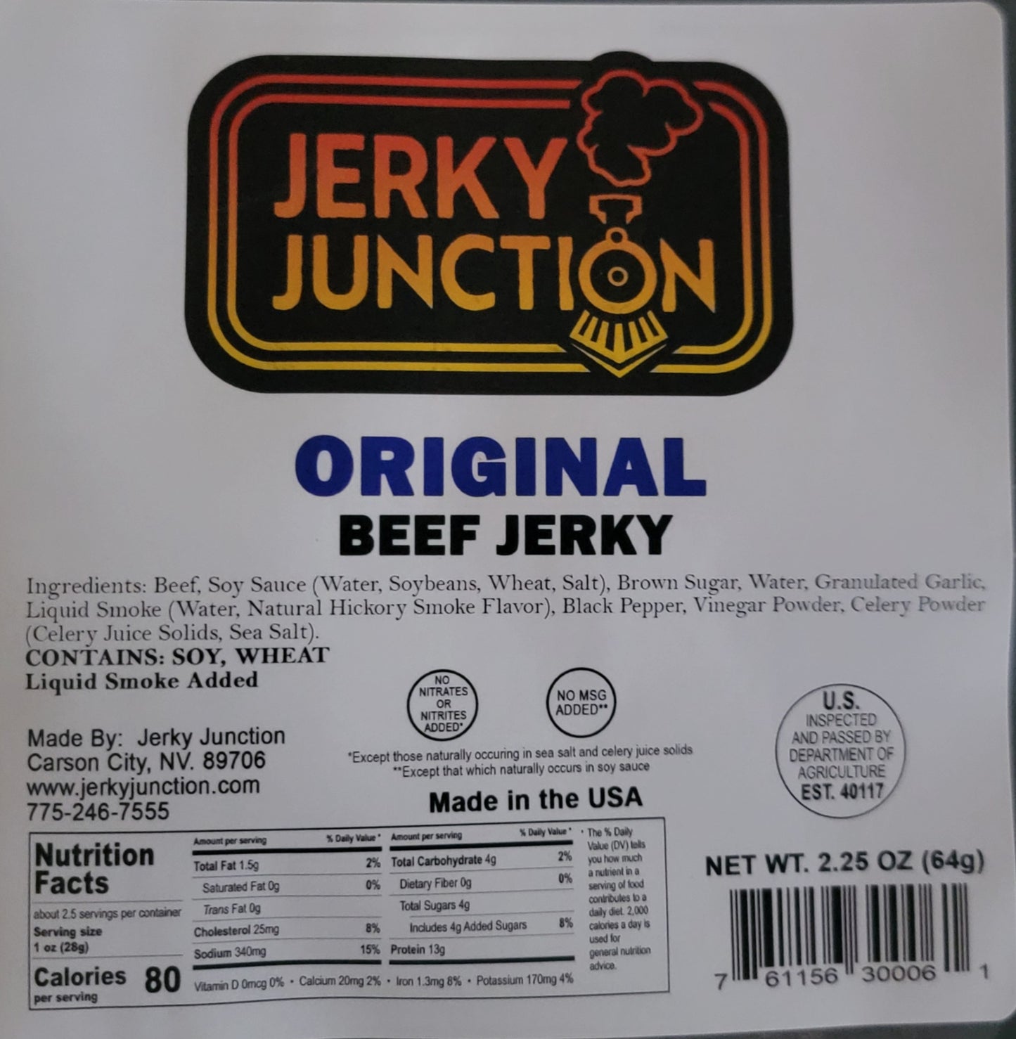 Jerky Junction - Dry Style Original Beef Jerky