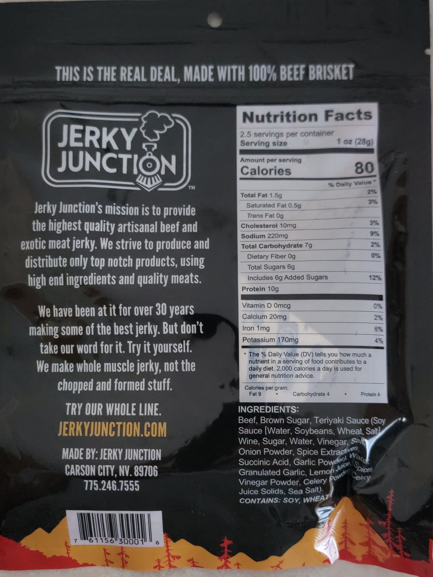 Jerky Junction - Teriyaki Beef Jerky