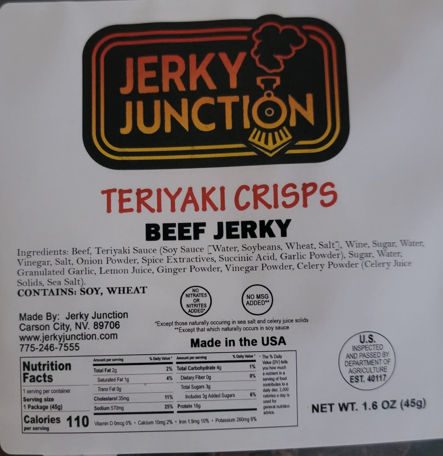 Jerky Junction - Teriyaki Beef Jerky Crisps