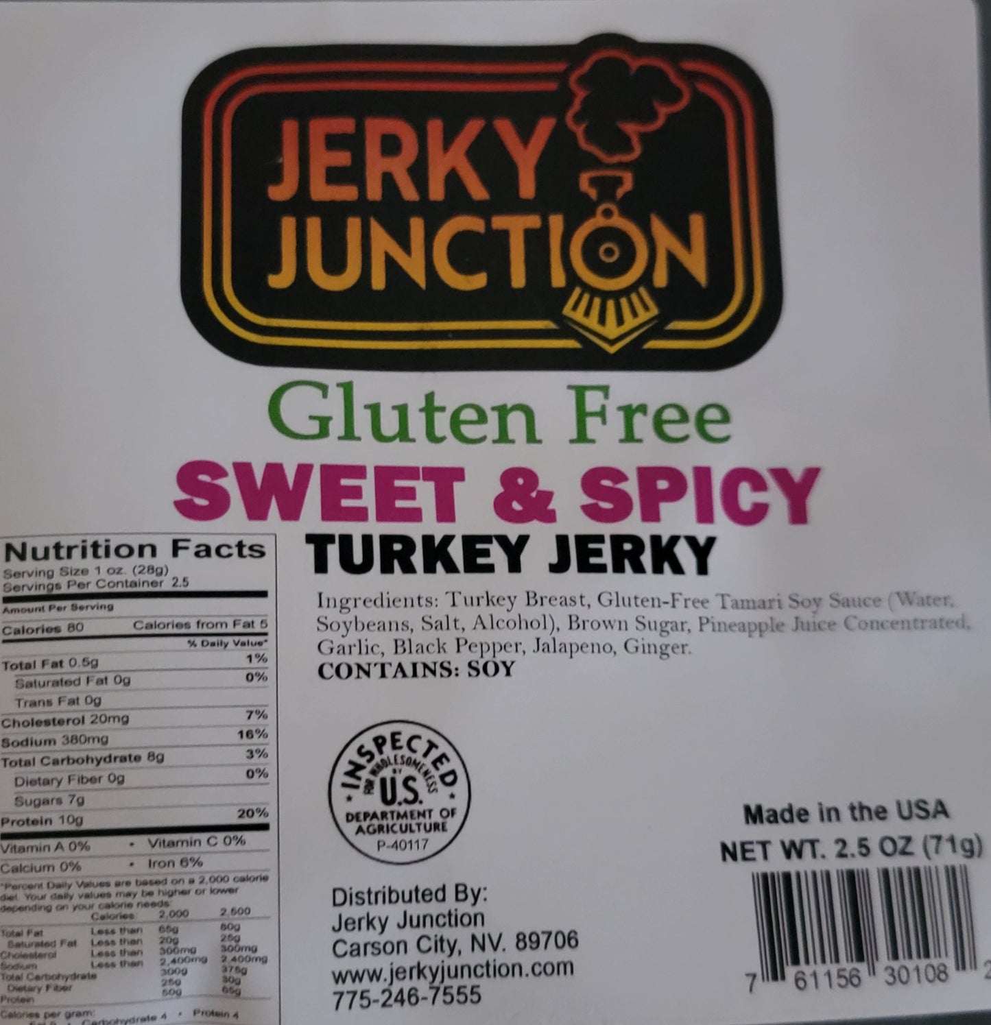 Jerky Junction – Sweet & Spicy Turkey Jerky
