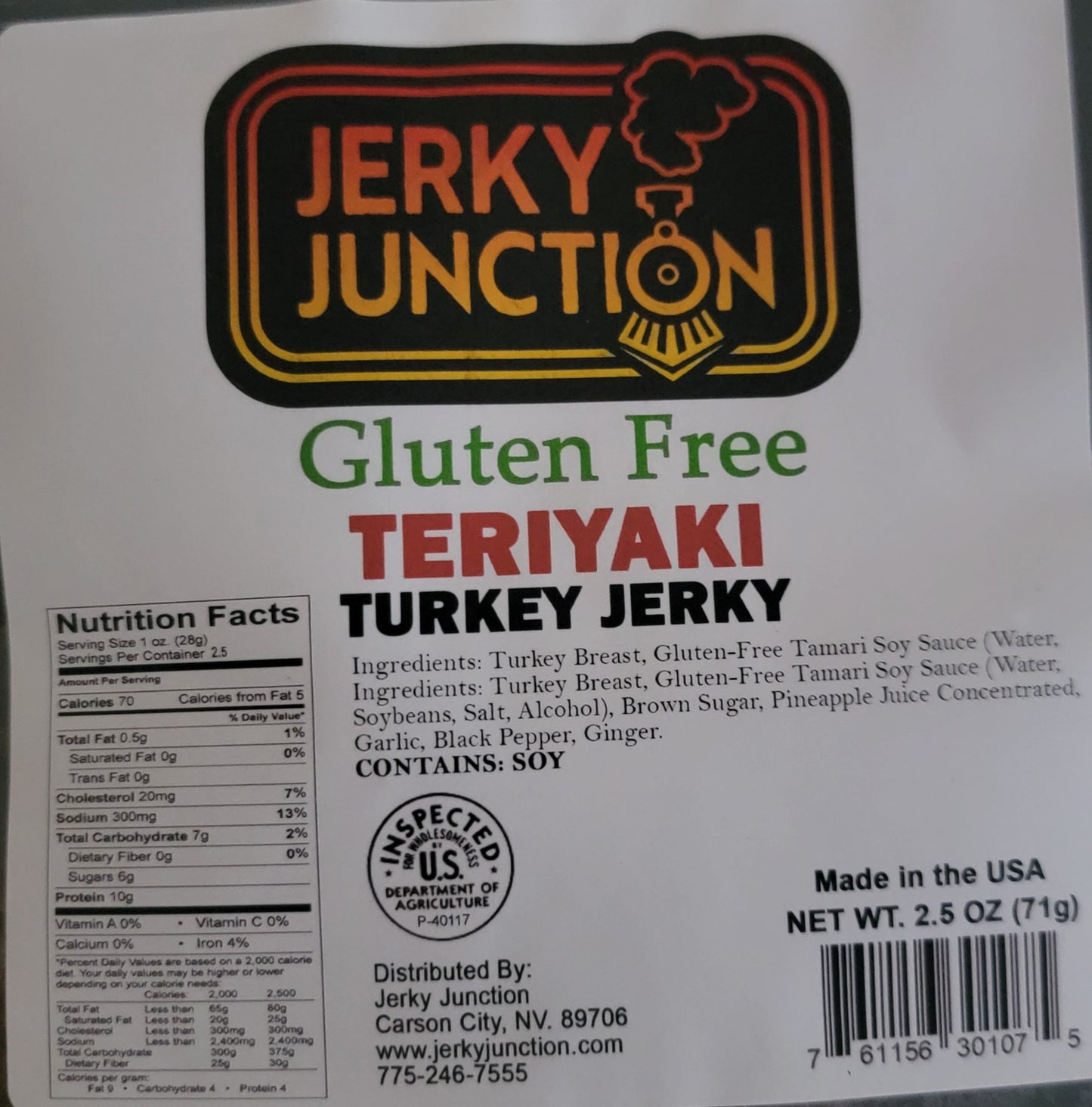 Jerky Junction – Teriyaki Turkey Jerky