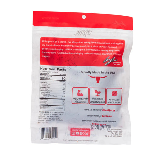 Jurgy - Hot Honey Beef Jerky