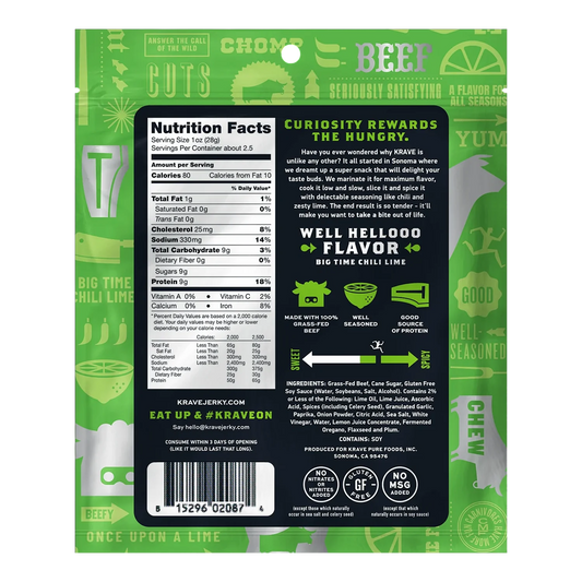Krave - Chili Lime Beef Jerky