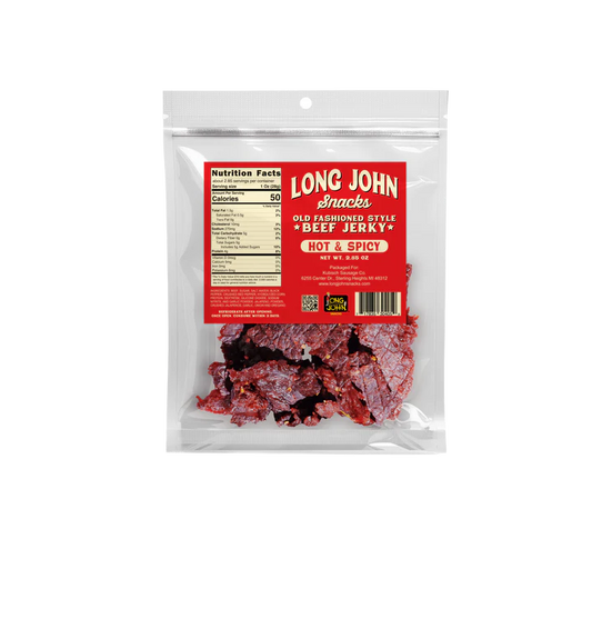 Long John Snacks - Hot & Spicy Old Fashioned Style Beef Jerky