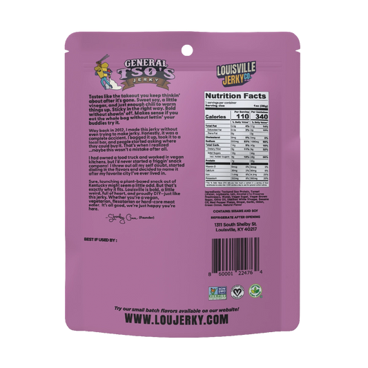 Louisville Vegan Jerky Co - General TSOs Vegan Jerky