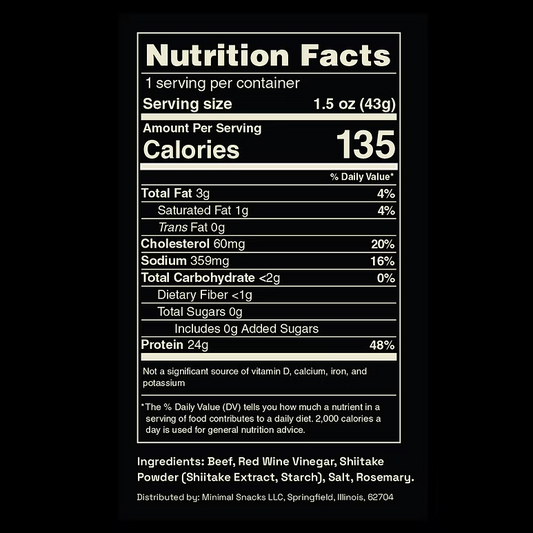 Minimal Snacks - Shiitake Air Dried Beef