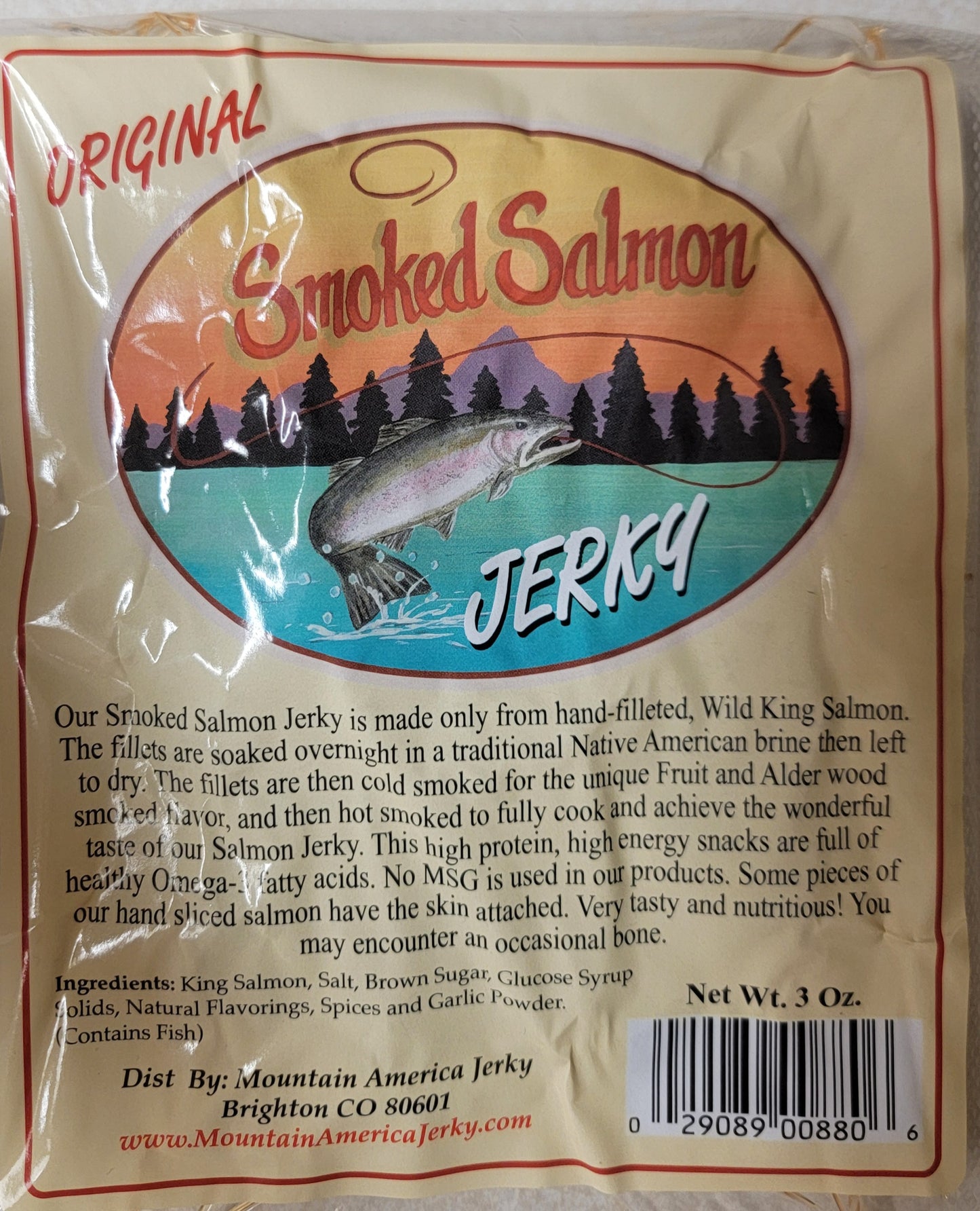Mountain America Jerky - Original Salmon Jerky