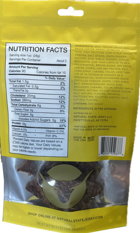 Natural State Jerky - Teriyaki Beef Jerky