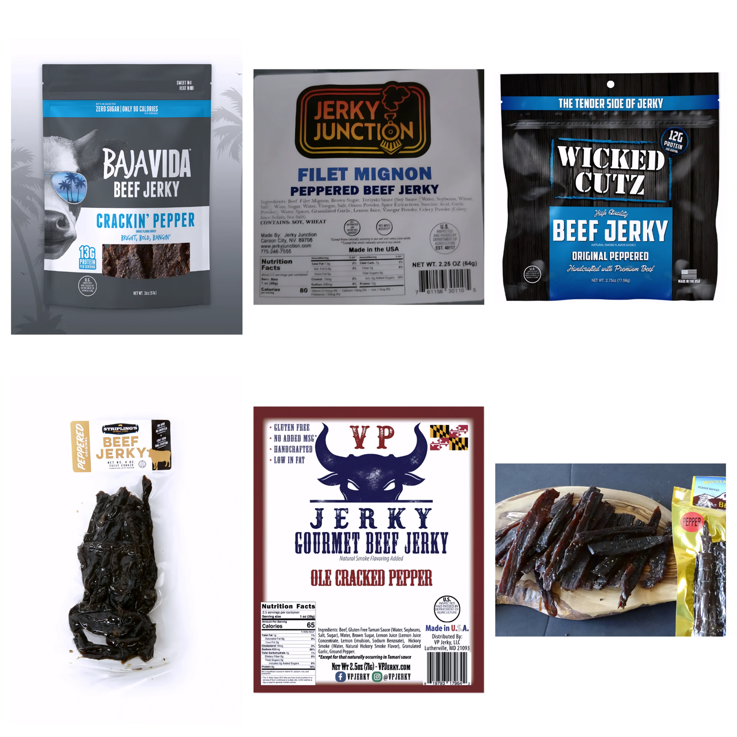 Peppered Beef Jerky Variety Pack