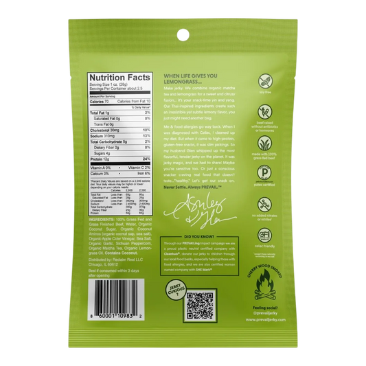 Prevail Jerky - Lemongrass Beef Jerky