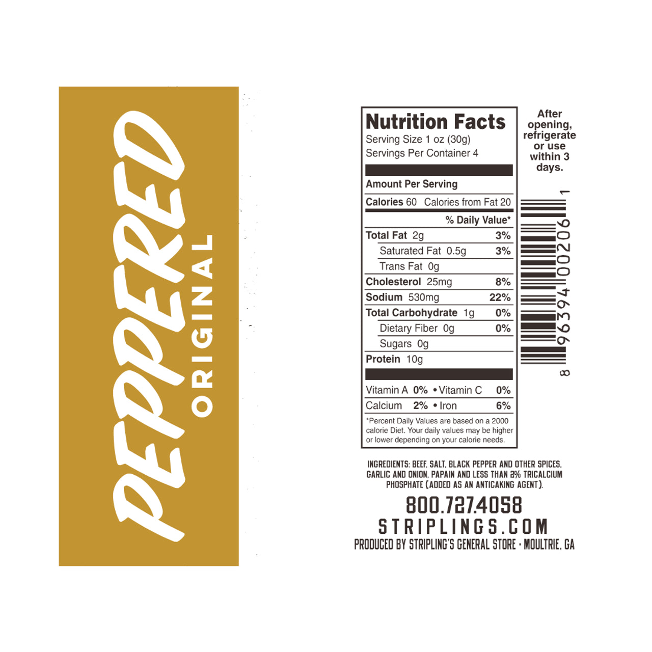 Striplings - Peppered Beef Jerky