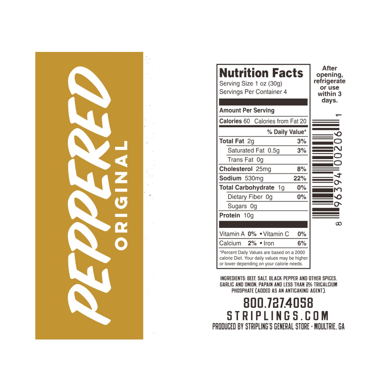 Striplings - Peppered Beef Jerky