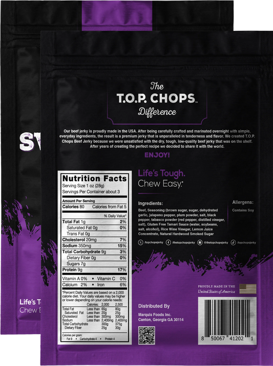 T.O.P. Chops - Sweet & Spicy Beef Jerky