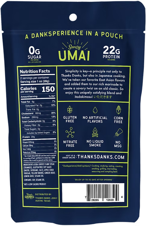 Thanks Danks - Umai Beef Jerky