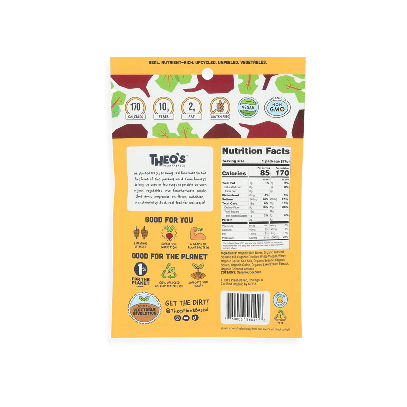 Theos Plant-Based - Ginger Teriyaki Beet Jerky