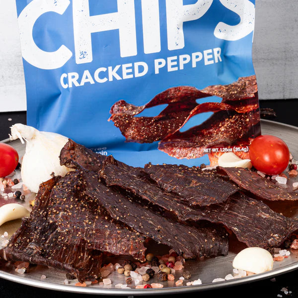 Wicked Cutz - Cracked Pepper Beef Jerky Chips