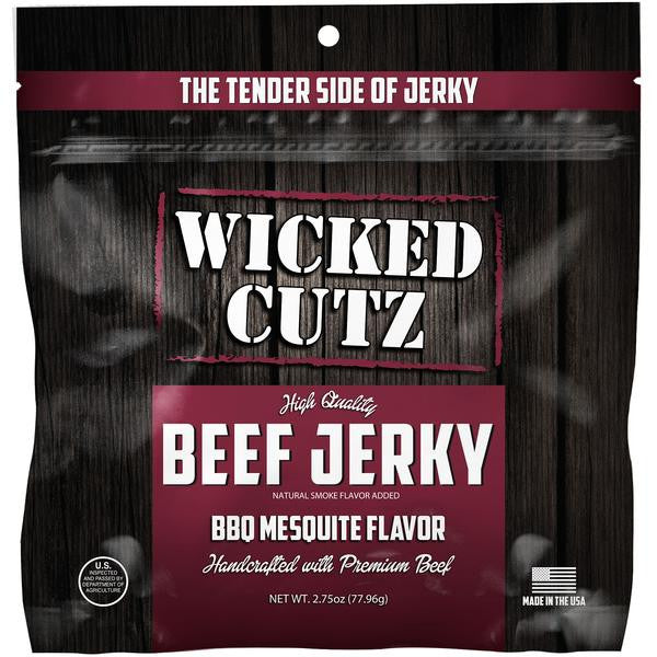 Wicked Cutz - BBQ Mesquite Beef Jerky (2.75 oz)