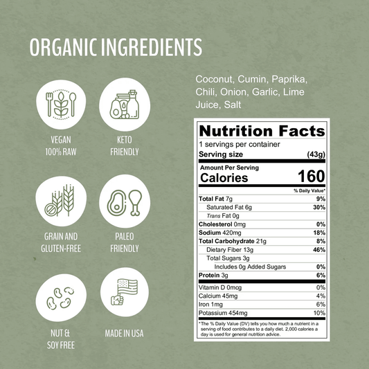 WrawP Foods - Luscious Lime Coconut Jerky