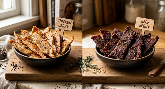 chicken jerky vs beef jerky