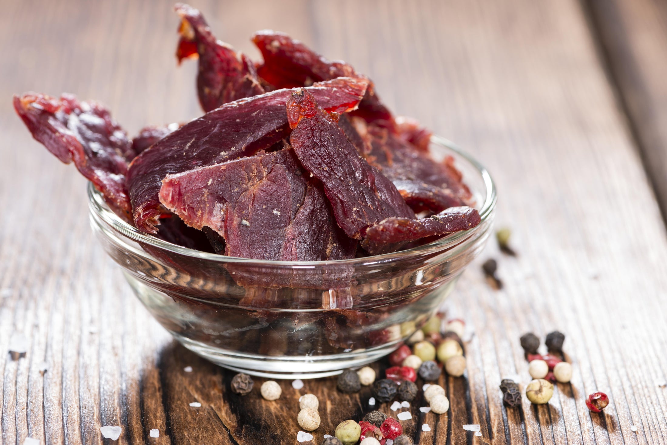 Halal turkey jerky strips as a high protein grab and go snack with no refrigeration needed under 200 calories