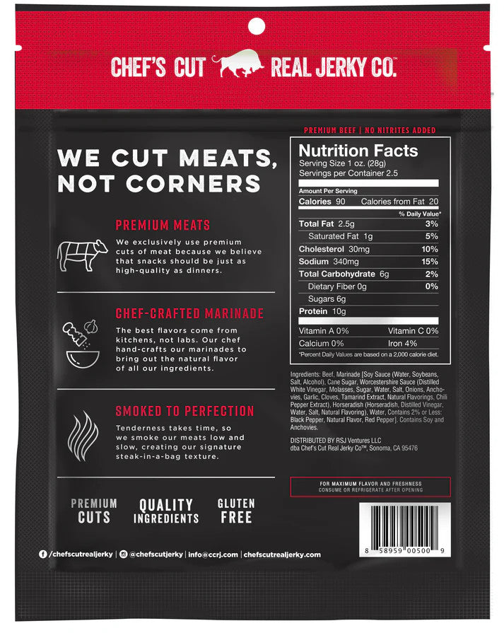 Chef's Cut Real Jerky Co - Original Beef Jerky (2.5 oz)