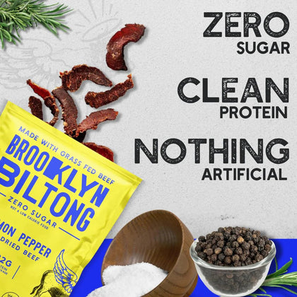Brooklyn Biltong - Lemon Pepper Beef Biltong (2 oz)