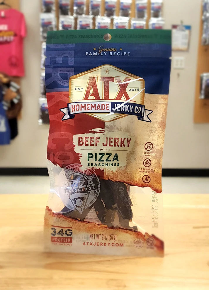 ATX Homemade Jerky Co - Pizza Flavored Beef Jerky
