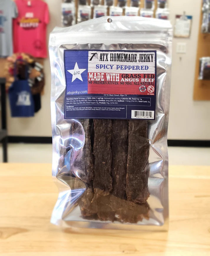 ATX Homemade Jerky Co - Spicy Peppered Beef Jerky