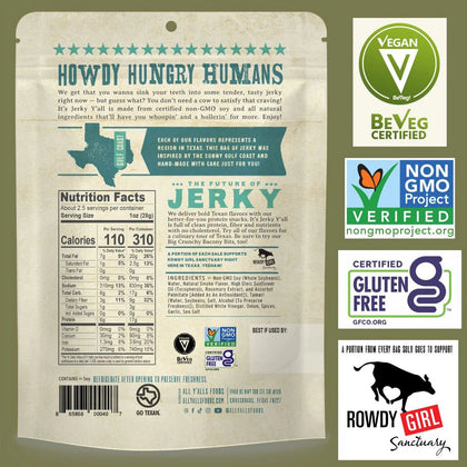 All Yalls Foods - Black Pepper & Sea Salt Vegan Jerky