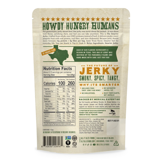 All Yalls Foods - Jalapeno BBQ Vegan Jerky