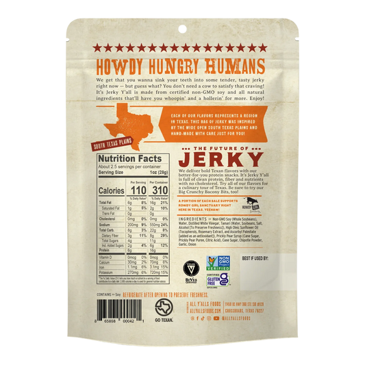 All Yalls Foods - Prickly Pear Chipotle Vegan Jerky