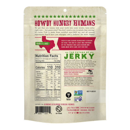 All Yalls Foods - Prickly Pear Teriyaki Vegan Jerky