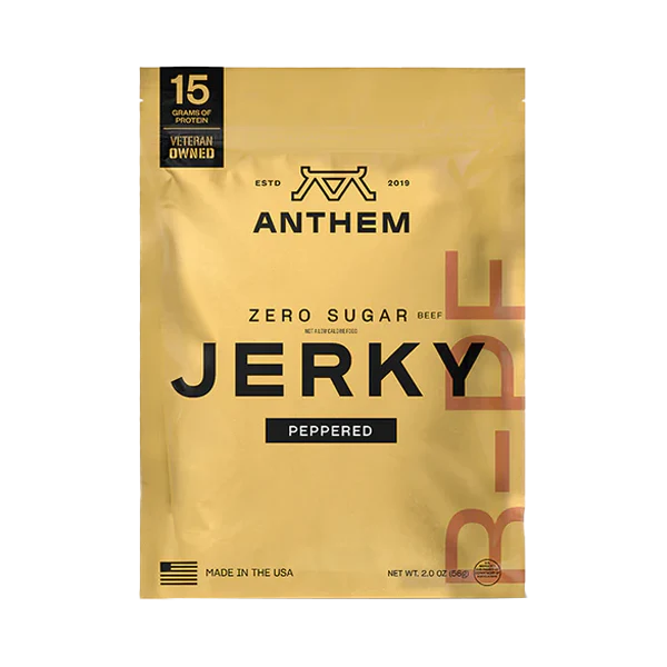 Anthem Snacks - Peppered Zero Sugar Beef Jerky